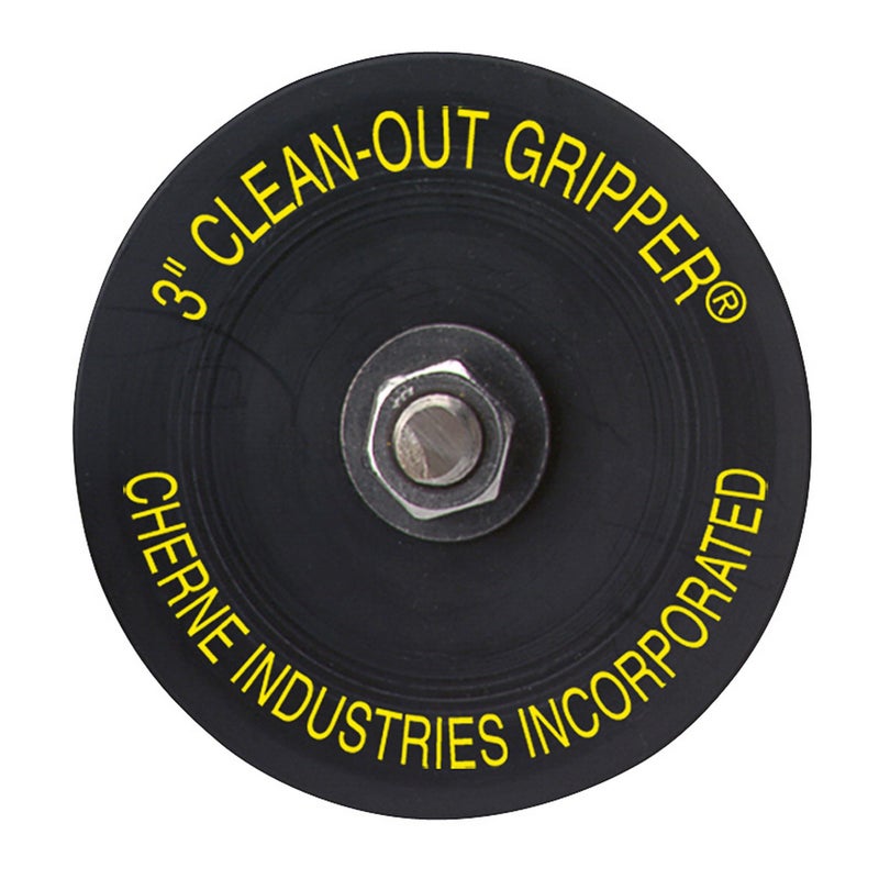Cherne 270178 Gripper 3 in. Black Mechanical Clean Out Plug - Image 2